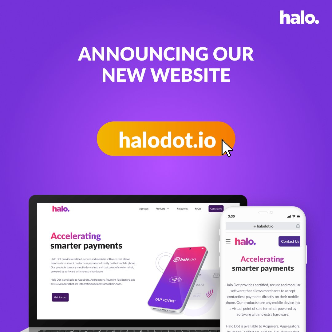 Exciting news from Halo Dot! ⭐️ 

Check out our redesigned website, offering top-notch payment acceptance solutions 🔄

Explore now for a glimpse into the future of payments! 💻 📲 
bit.ly/43NSXOP 

#PaymentSolutions #Innovation