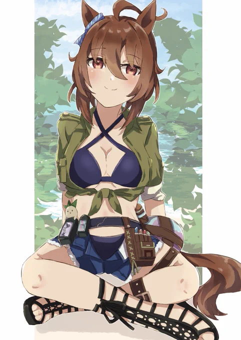 #ウマ娘  水着タキオン