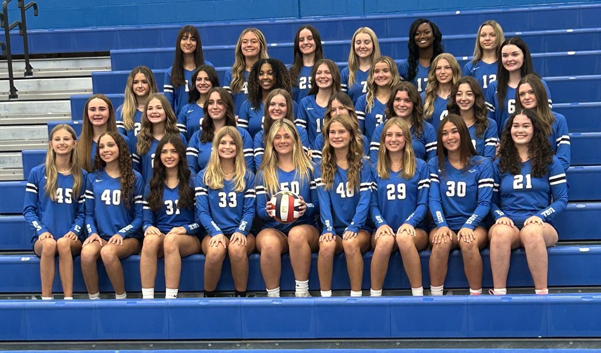 EasternHSVball's tweet photo. Meet your 2023-2024 Eastern Volleyball Team Freshman-Varsity 

🤍💙🏐🦅💙🤍

#FlyEastern #EasternVolleyball #EHSVolleyball #EaglesVolleyball #EasternEaglesVolleyball https://t.co/eta1Qm4Z0t