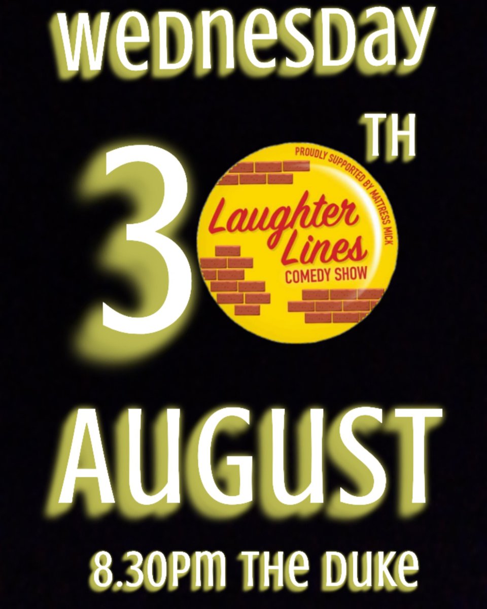 LaughterLines1's tweet photo. Laughter Lines Dublin is now going MONTHLY!

Keep an eye on all of our socials for upcoming dates! 

Our next show will be on Wednesday 30th of August at 8.30pm @TheDukeDublin 
(FREE PINT with your Ticket)

#laughterlinesdublin #improvcomedy #dublincomedy https://t.co/7WEXVFGLGv
