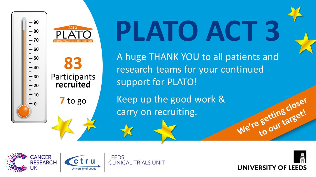 ACT 3,4,5 (@platotrial) on Twitter photo π₯³Congratulations to @LeedsRTResearch for recruiting a participant into the ACT3 arm of the <a href="/PLATOtrial/">ACT 3,4,5</a> in July! ππ
<a href="/LeedsCTRU/">Leeds CTRU</a> <a href="/CR_UK/">Cancer Research UK</a> <a href="/MontefioreD/">David Sebag (he/him) πΊπ¦π</a> π₯³Congratulations to @LeedsRTResearch for recruiting a participant into the ACT3 arm of the <a href="/PLATOtrial/">ACT 3,4,5</a> in July! ππ
<a href="/LeedsCTRU/">Leeds CTRU</a> <a href="/CR_UK/">Cancer Research UK</a> <a href="/MontefioreD/">David Sebag (he/him) πΊπ¦π</a>