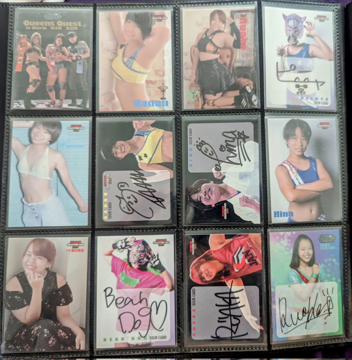 Marc_Revolver's tweet image. My @Stardom_hanan @Ruaka_STARDOM and @stardom_hina @wwr_stardom collection cards

#STARDOM #hanan #hina #ruaka #tradingcards