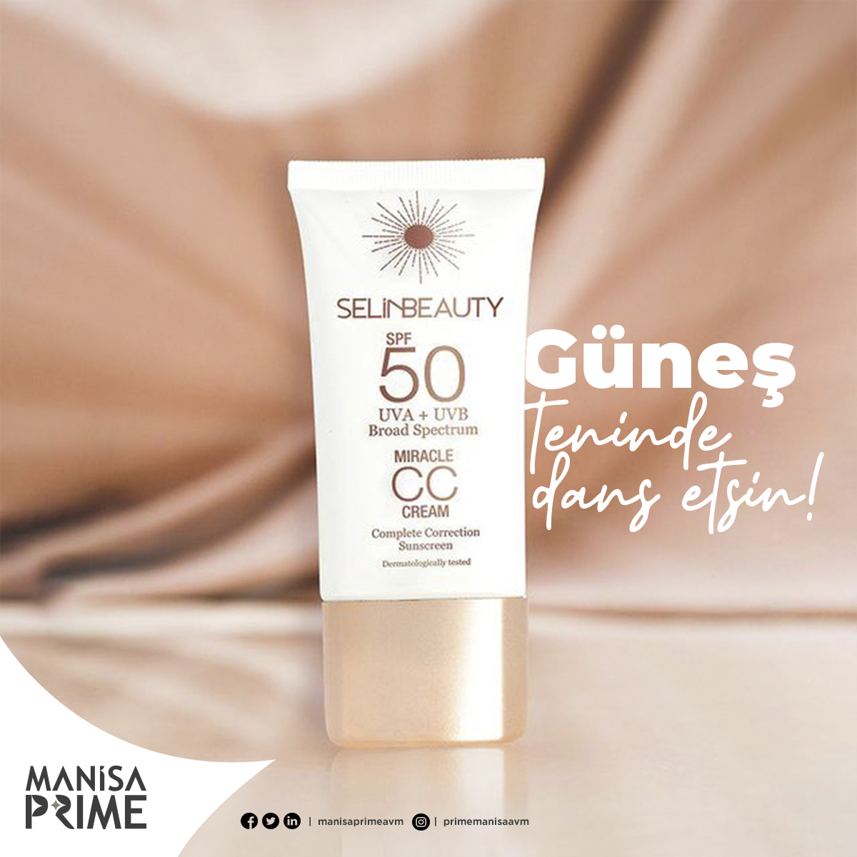 Hem 50 SPF güneş korumasına sahip hem de cilt tonunu eşitleyen bir CC Krem arayışındaysanız durağınız Selin Beauty Center olmalı!

#ManisaPrimeAVM #ManisaPrimeHayatınMerkezinde #Manisa #SelinBeautyCenter #CCKrem
