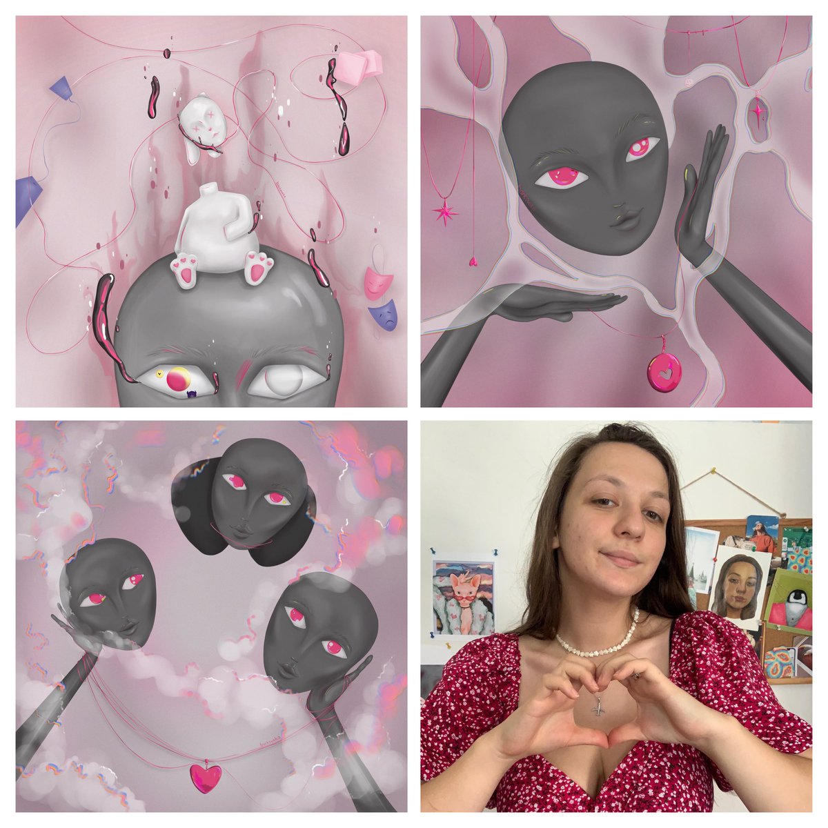 Art created with the idea of taking care of yourself🫂 Here I invented the path from burnout to inspiration💖

🔥On fire🔥
5 XTZ
3/10 available 
objkt.com/asset/KT1Ushts…

🌫️Haze🌫️
6 XTZ
4/10 available
objkt.com/asset/KT1Ushts…

💨Puff💨
7 XTZ
10/10 available
objkt.com/asset/KT1Ushts…