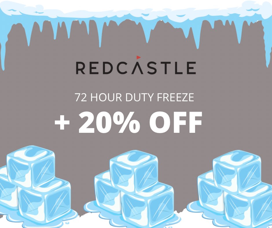 We’ve put the duty increase on ice, for a few days! You can also enjoy 20% off online for the next 72 hours. Just use code ONICE20 at the checkout! Valid across all our gin, rum, vodka and liqueur products. 
redcastlegin.co.uk/shop