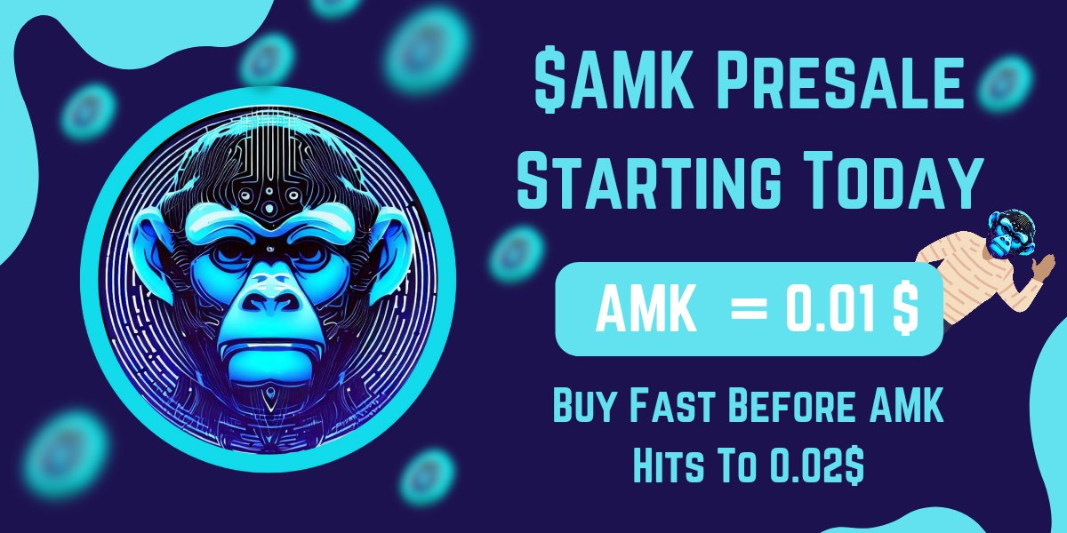 cryptotokyobb's tweet image. 🚀🚀$AMK Public Sale Starts Today   -   Tuesday, 1 August 2023 12:00:00 PM  UTC 🚀
📢TIER ONE☎️
🔥No Meme , No Meaningless Token, $Amk is Blockchain driven with its Real Fintech based P2P Product. Grab now and assure 10X Profit 🔥
👉🏻Official Web: arraymonk.com…