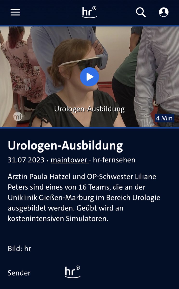 TV-Beitrag zu unserem Workshop „Teamsport #Urologie - Gemeinsames Hands-on-Training zur Steinbehandlung (14.-15.07.23). Themen: #Teambuilding, Abbau von Schamgefühlen bei Patienten und #Fachkräftemangel in der Medizin. Spannend + sehr sehenswert!!!📺😀👏👉 lnkd.in/efSx3tHT