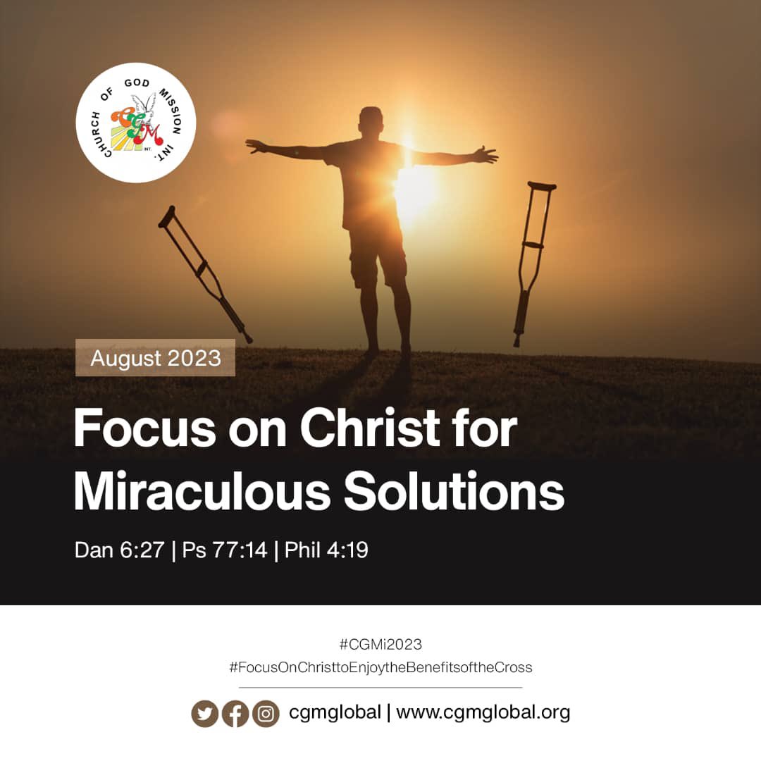 Happy New Month ! 🎉 This month, we fix our eyes on Christ for miraculous solutions. 🙏 May His grace and guidance lead us to breakthroughs and blessings. 
#HappyNewMonth #FocusOnChrist #MiraculousSolutions #faithandhope  #allnations #allnationsforchrist #cgmiglobal
