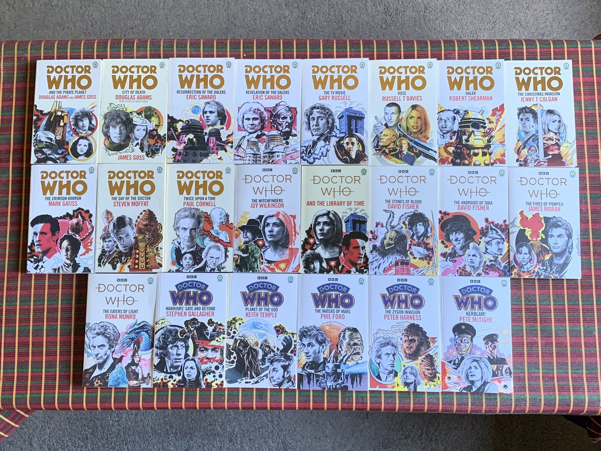 TheGingerDrWho's tweet photo. Who would have thought that when the Target range of Doctor Who novels ended in April 1994 with The Paradise Of Death that we would today have 21 further novelisations and one excerpts book in the Target style. And let us hope there may be more to come! #DoctorWho #TargetNovels https://t.co/Tmg8rmFmpw