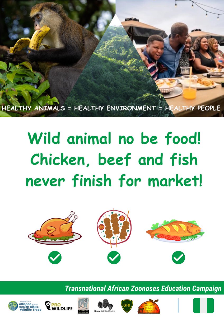 Chop_Safe's tweet photo. Country People!
Make we no take our hand bring problem.
Make we free forest and the animals wey dey inside.
Make we remember say our environment and our animals no dey kampe, we too no go feel fine! https://t.co/VOwIcNlueE
