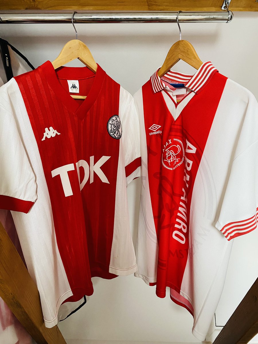 Vintage Ajax shirts 
- 1986/87 🟥⬜️
- 1995/96 🟥⬜️
#Ajax #AjaxAmsterdam #afcajax