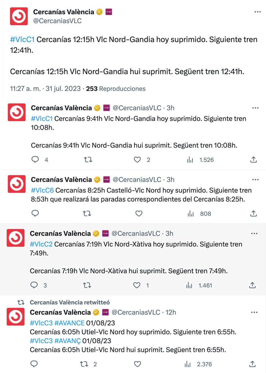 compromis's tweet photo. Com no afecta per anar a Madrid no t’ho contaran en cap lloc. Un dia més per als valencians. https://t.co/vU5Yhi1hnL
