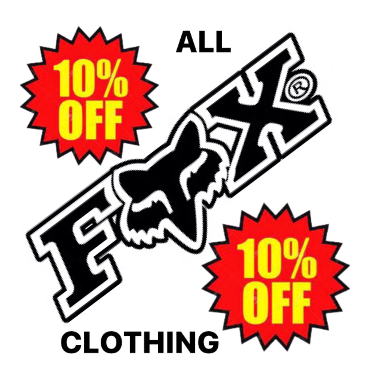 10% OFF ALL FOX CLOTHING NOW IN-STORE!!!
.
.
.
.
#fox #foxclothing #savingsinstore #foxmtb #loveloughborough #loughborough #irishclothingloughborough #irishuk #irishclothing #lifestlyebrands