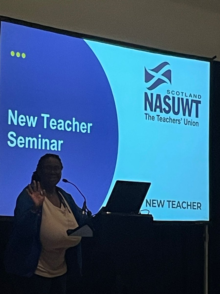 NASUWT_Scotland's tweet photo. Michelle Codrington Rogers kicking off todays NQT Seminar in Glasgow #JoinUsAndJoinIn #NASUWT #Union #teaching #betterdealforteachers #probationerteachers https://t.co/hajDL0rprp