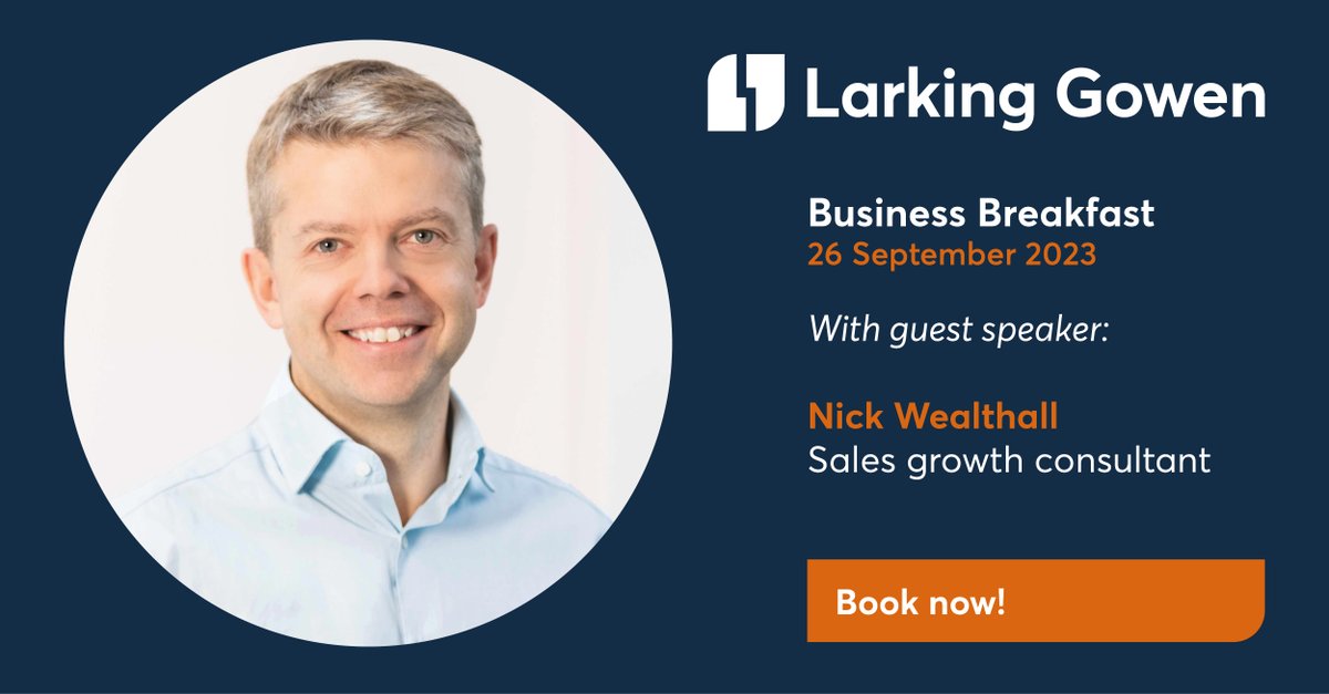 Our Autumn Business Breakfast is coming soon, with sales growth consultant Nick Wealthall as our guest speaker! Nick will share insights on navigating an uncertain world by focusing on generating more value for clients. Learn more and book your place here: bit.ly/47bcxYd