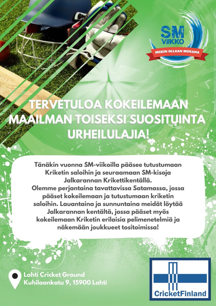 CricketFinland tweet picture