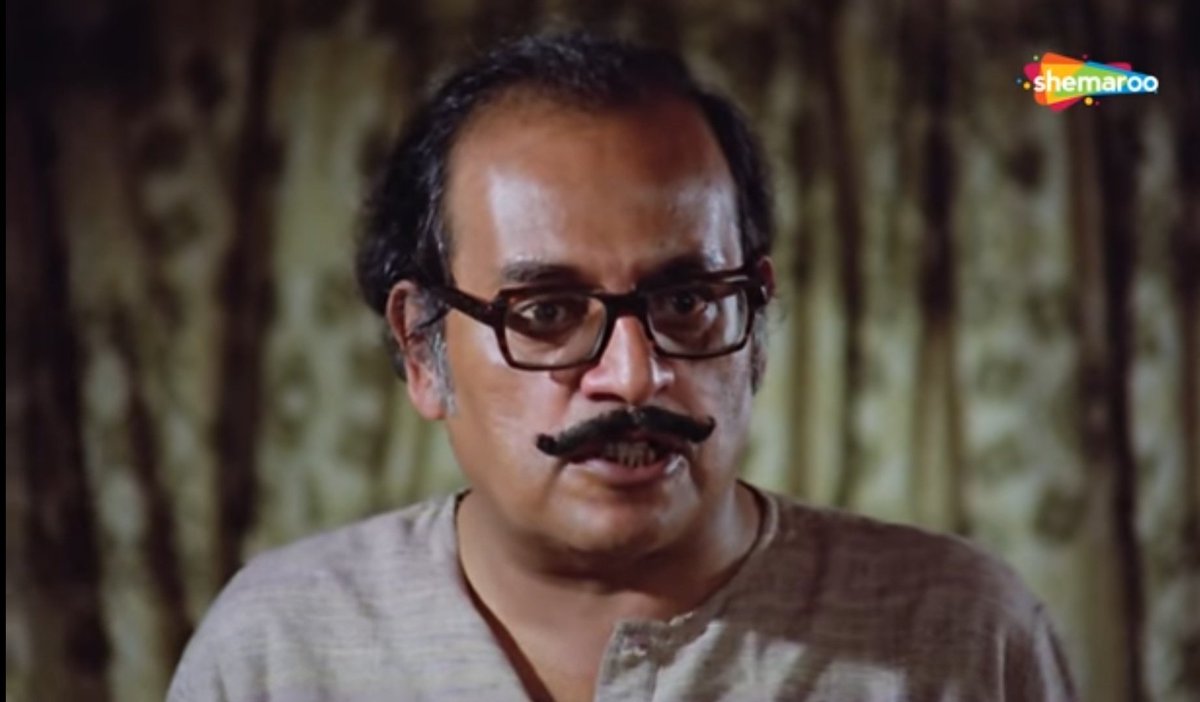 VashiAshish's tweet photo. "Tumhari shaadi usse nahin hogi jisse tum prem karti ho. Tumhari shaadi usse hogi jisse main prem karta hoon."

- utpal dutt in golmaal. What a futuristic film https://t.co/xkVG3ZS9DJ