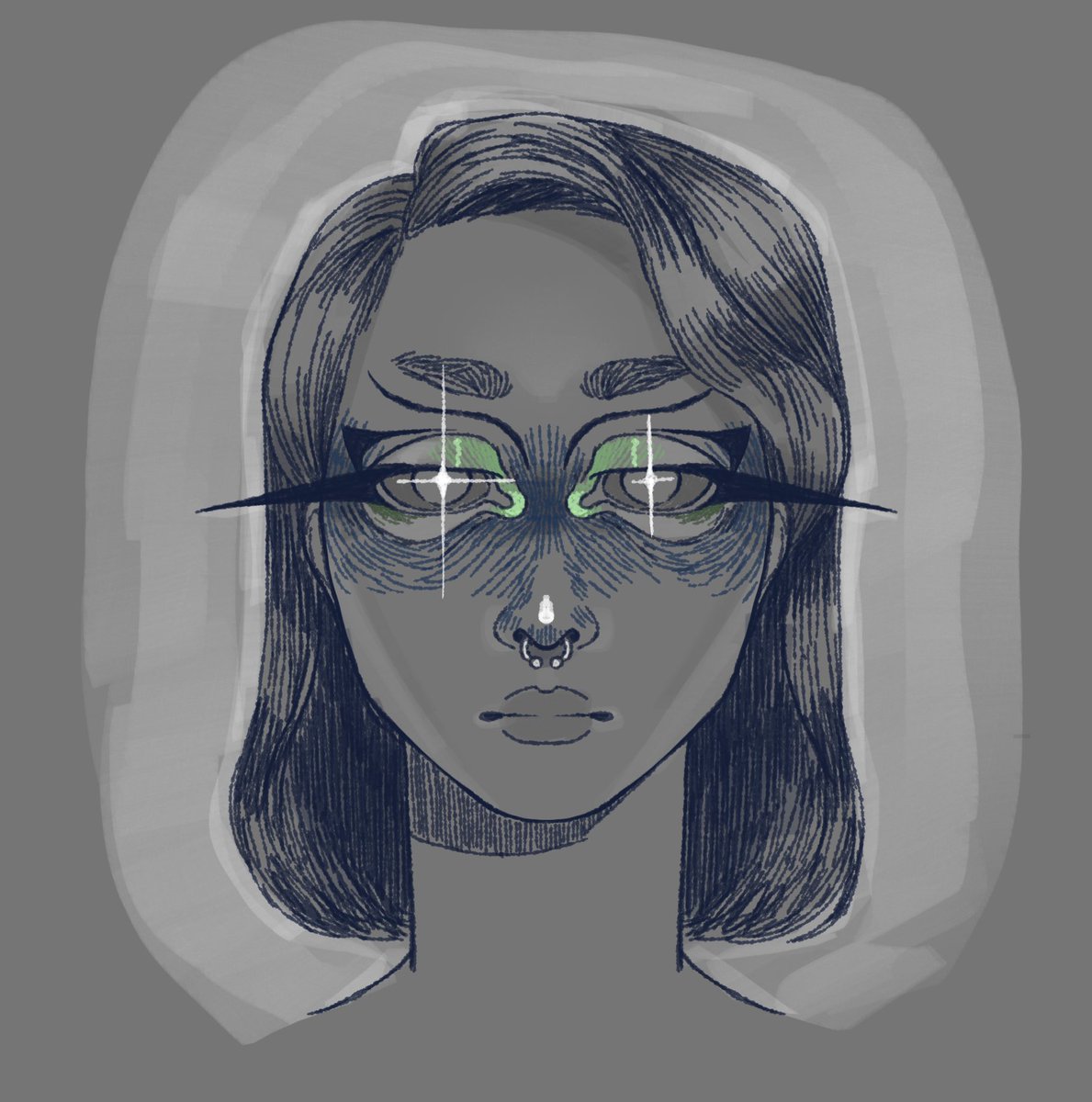 Self Portrait (going to try and post more art here) #originalart #selfportrait