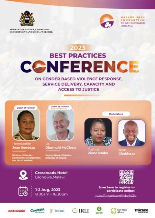 GJU_Malawi's tweet photo. We are thrilled to be attending and presenting at this year's #BestPractices conference!  @DebzBenita and @IMaluza will be sharing learnings from our @RuleOfLawIRL supported legal clinics. 
#GBVservices #LegalEmpowerment #BestPracticesConference2023 https://t.co/DfyiuZgGPR