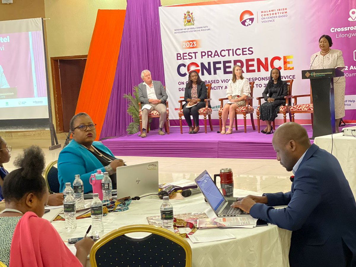 GJU_Malawi's tweet photo. We are thrilled to be attending and presenting at this year's #BestPractices conference!  @DebzBenita and @IMaluza will be sharing learnings from our @RuleOfLawIRL supported legal clinics. 
#GBVservices #LegalEmpowerment #BestPracticesConference2023 https://t.co/DfyiuZgGPR