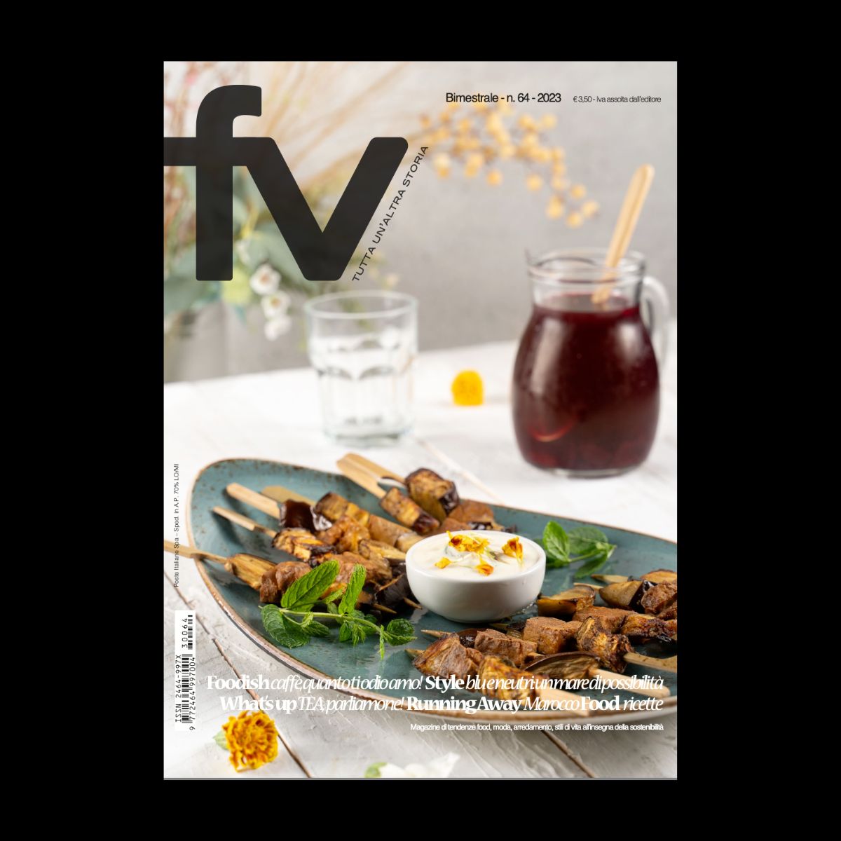 Non perderti #FVmagazine 64, nel quale parliamo di #alimenti #eccitanti, #stimolanti e non solo!

In copertina Spiedini di melanzane e #tofu affumicato di Redazione!

Acquista la tua copia o abbonati:
funnyvegan.com/negozio/

#food #plantbased #crueltyfree #magazine #lifestyle