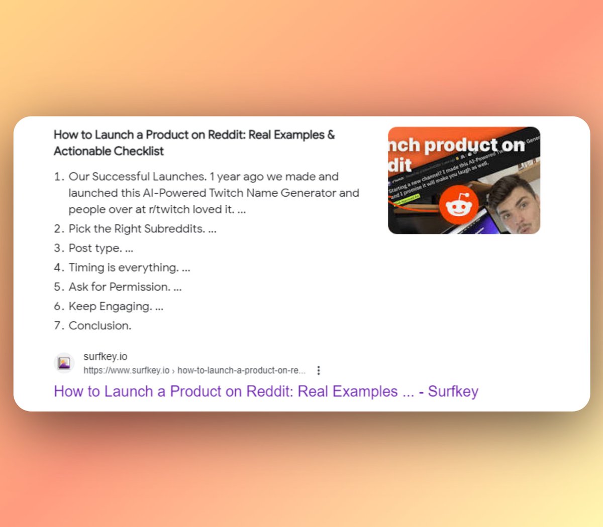 MiricAleks's tweet photo. Ranking first is already pretty satisfying but having this snippet is even better 🤓

#buildinpublic https://t.co/jl0jgBpEqV