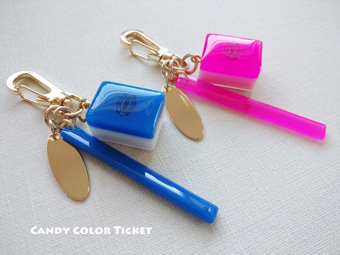 mmts×CANDY COLOR TICKET カンカラチケット バッグチャーム mmts×CANDY COLOR TICKET カンカラチケット バッグチャーム