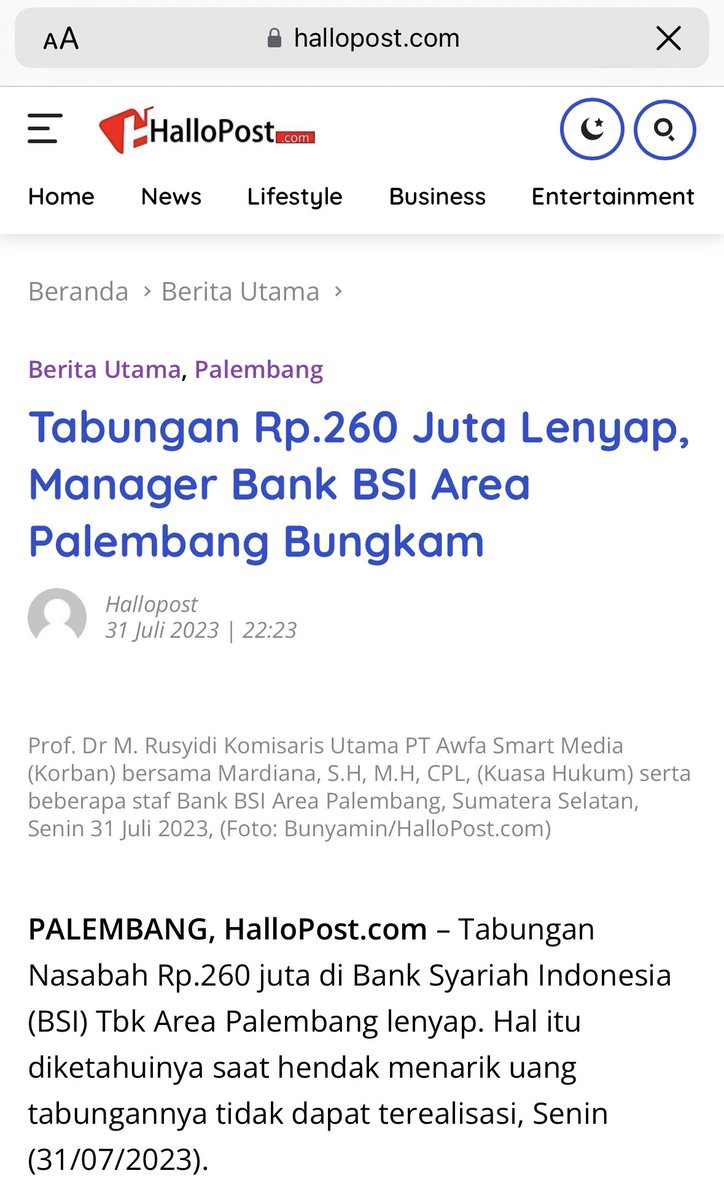 deddyhuang_'s tweet photo. @PartaiSocmed @bankbsi_id Bank BSI juga berulah di Palembang. Uang nasabah ilang tanpa kabar 🤭

Link : https://t.co/DdqJHwsPtb https://t.co/YOi8BDN4OM