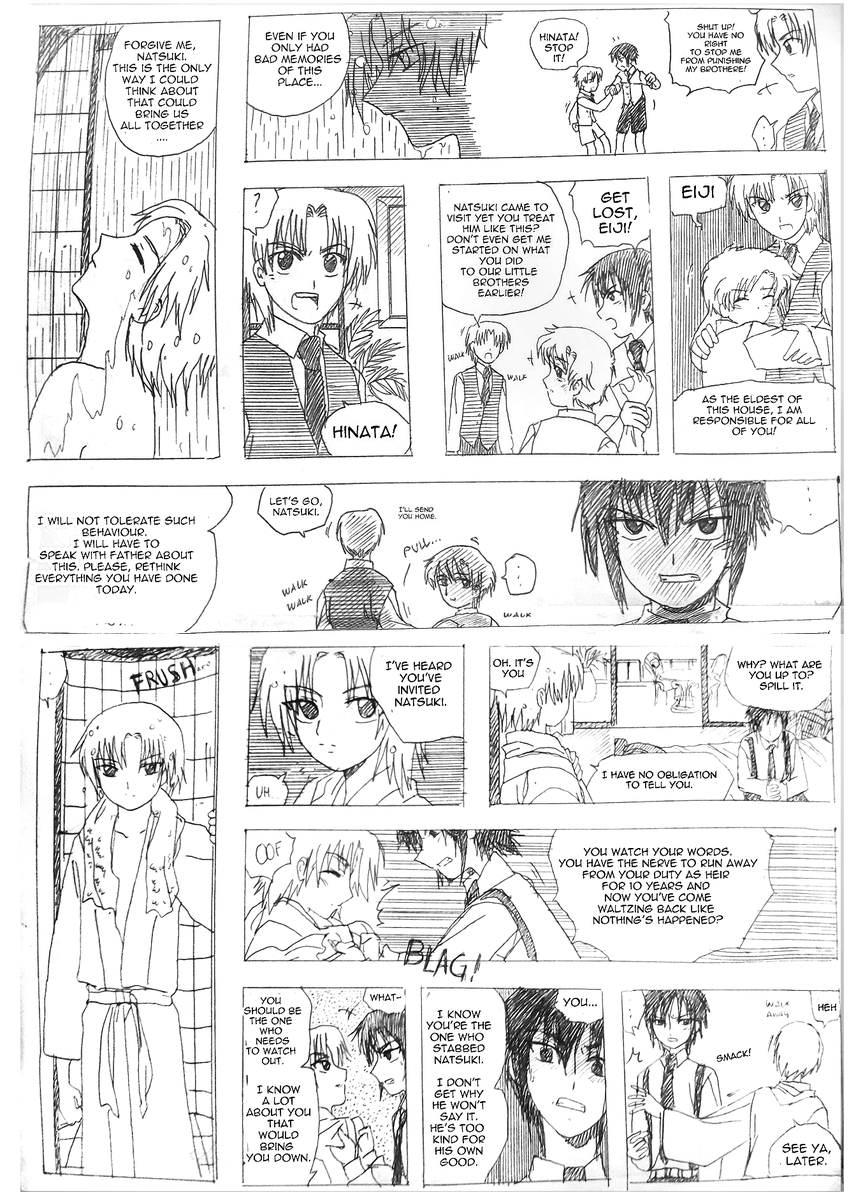 My comics back in the early 2000s was so unnecessarily dramatic haha 
It's title is 'Paradise Island' but it's more like hell because of all the angst and suspense 😂

(Here's some panels translated from original filipino to english) 