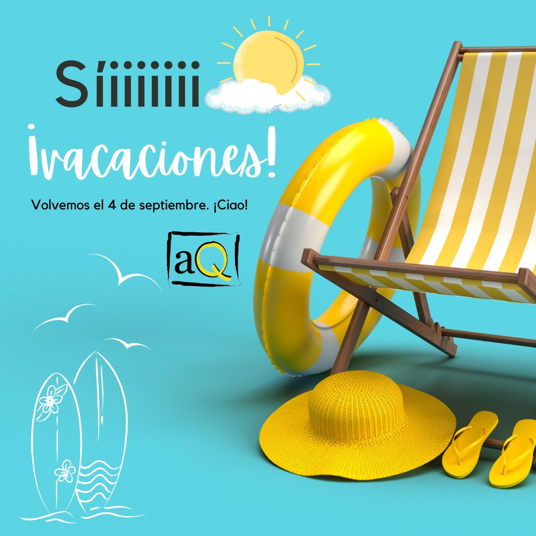 AquereSM's tweet photo. En Aquere este año hemos trabajado muuuuucho mucho, así que nos merecemos un buen descanso. Nos vamos a renovar energías pero antes queremos dar un gran GRACIAS a todos los que habéis confiado en Aquere. Volvemos el 4 de septiembre.
https://t.co/2D5P1n61zH https://t.co/sR8KWBme7f