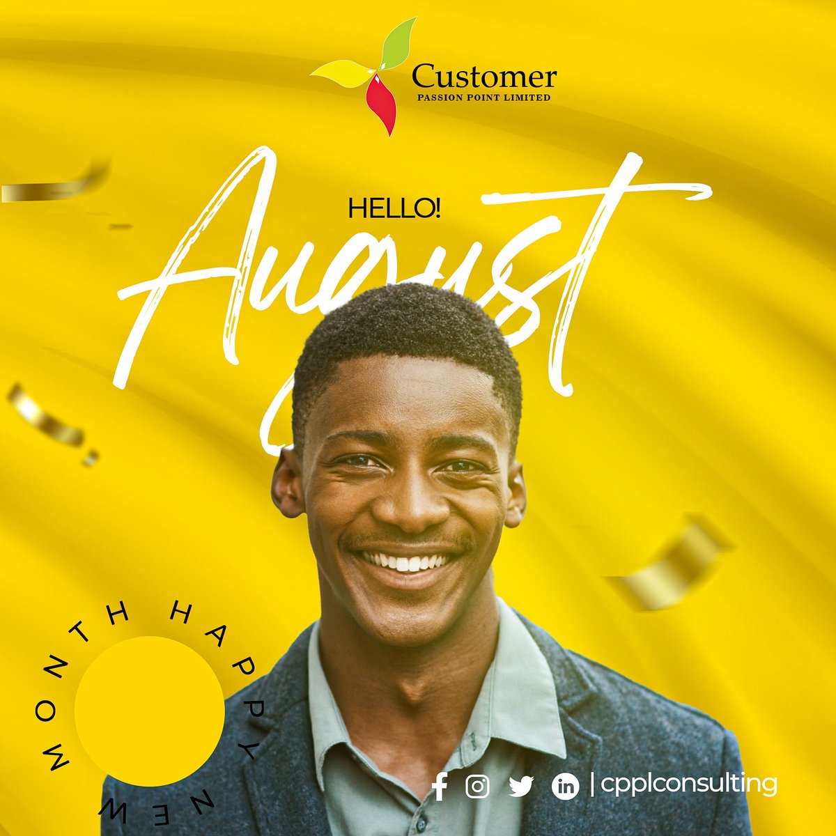 cppltraining's tweet photo. Happy New Month! ๐
As we welcome August, we also celebrate the spirit of growth and collaboration at CPPL. Thank you for being a part of our journey towards excellence. Here's to another month of achieving milestones together!
#happynewmonth #businesssuccess #cppltraining https://t.co/r8gxxDNYeL