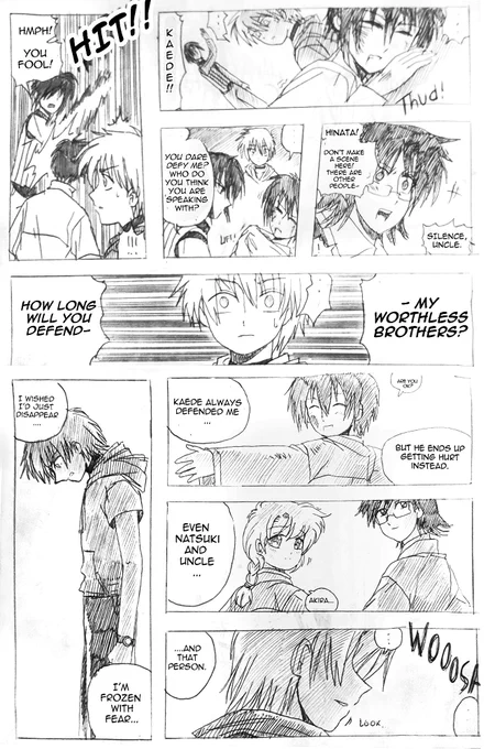My comics back in the early 2000s was so unnecessarily dramatic haha 
It's title is 'Paradise Island' but it's more like hell because of all the angst and suspense 😂

(Here's some panels translated from original filipino to english) 