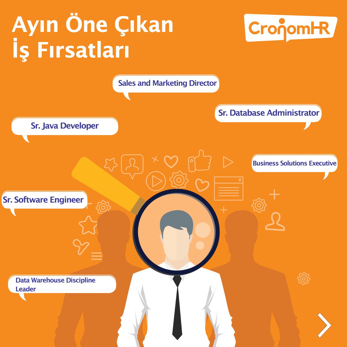 CronomHR's tweet photo. Herkese merhaba ve mutlu haftalar! 🌟

Ayın öne çıkan ilanlarını inceleyebilir, web sitemiz üzerinden başvurunuzu gerçekleştirebilirsiniz.

https://t.co/4izv3N9LMr

#informationtechnologies #yazılım #software #ITrecruitment #Itişealım #cronomhr #insankaynakları #humanresources https://t.co/PugIQ8LGsd