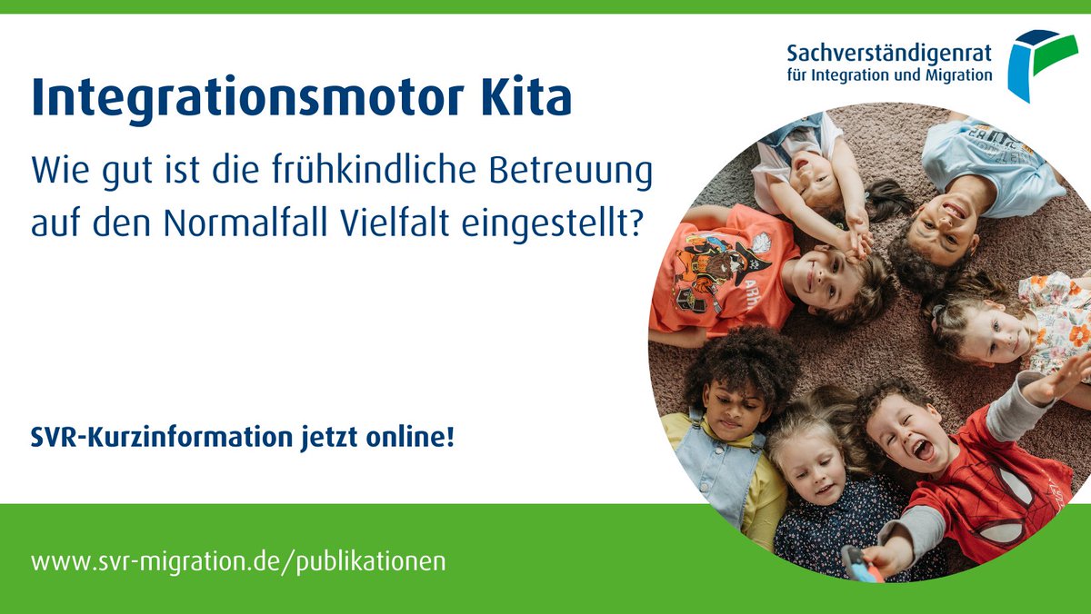 Die #Kita leistet einen entscheidenden Beitrag für die Verringerung von herkunftsbedingten #Bildungsungleichheiten. Trotz vieler Maßnahmen sind Kitas noch nicht ausreichend für den Normalfall #Vielfalt aufgestellt, so Dr. Lokhande von #SVRMigration
👉svr-migration.de/publikation/in…