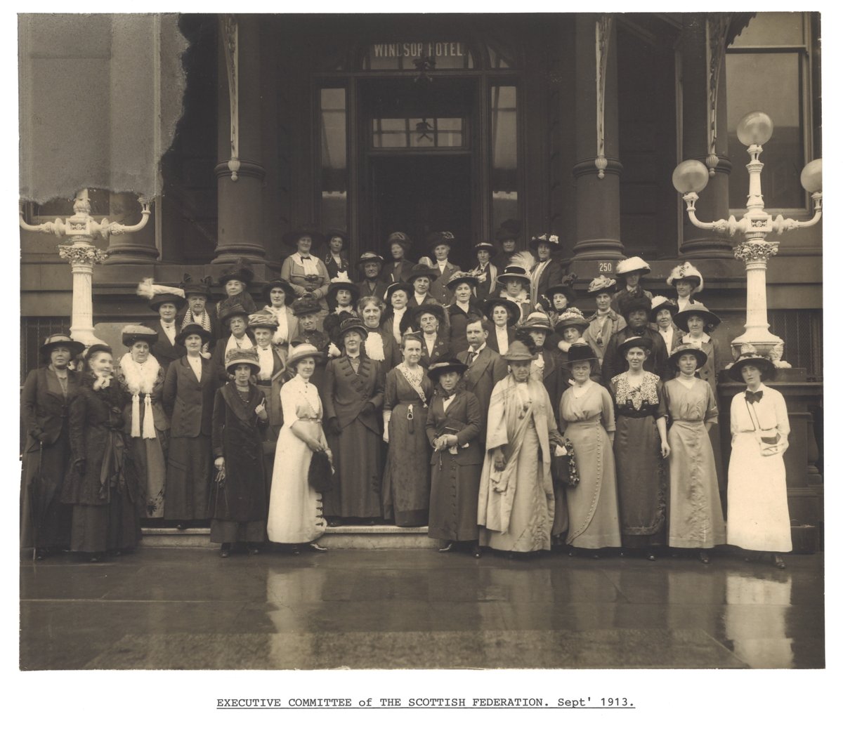 LSELibrary's tweet photo. This photo of the Executive Committee of the Scottish Federation of the NUWSS (1913) was #NewlyDigitised on request to feature in a forthcoming book about Chrystal Macmillan. https://t.co/adyGJAFjhG