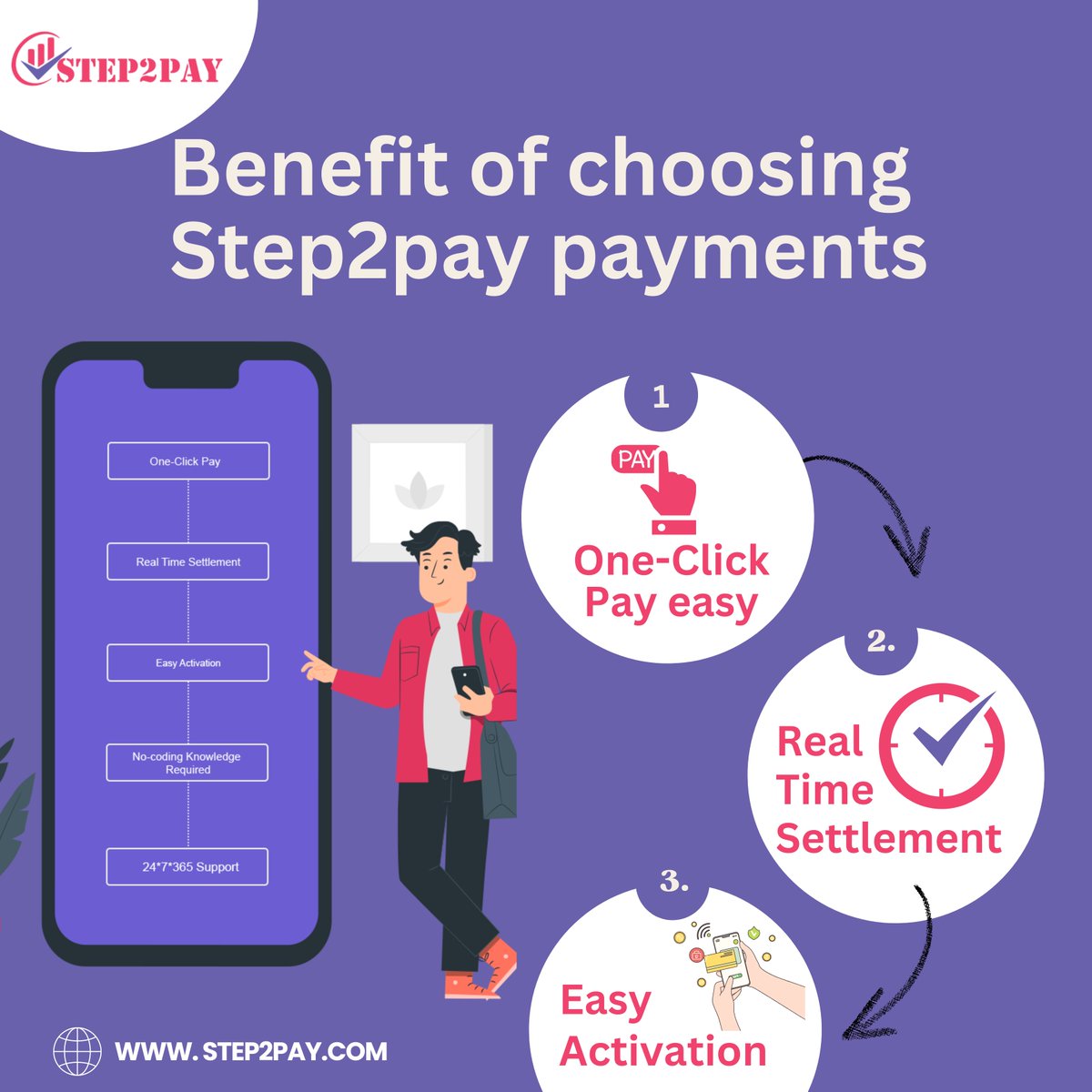 Unlock a world of advantages with Step2pay payments! 💎💳 Enjoy lightning-fast transactions, secure checkout, and earn exclusive rewards with every purchase. Embrace the future of seamless payments! 
.
#Step2pay #PaymentAdvantages #SecureCheckout #payments #paymentgateway