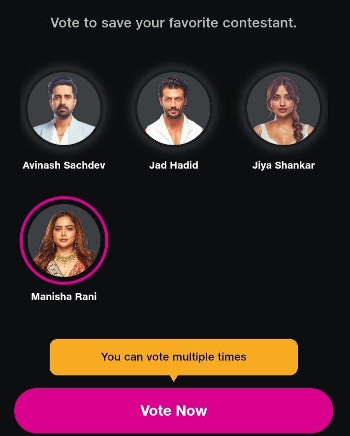 ManishaRani08's tweet photo. All your votes can make ManishaRani win 
Vote For #ManishaRani ❤️ https://t.co/y16Gq5PZ5G