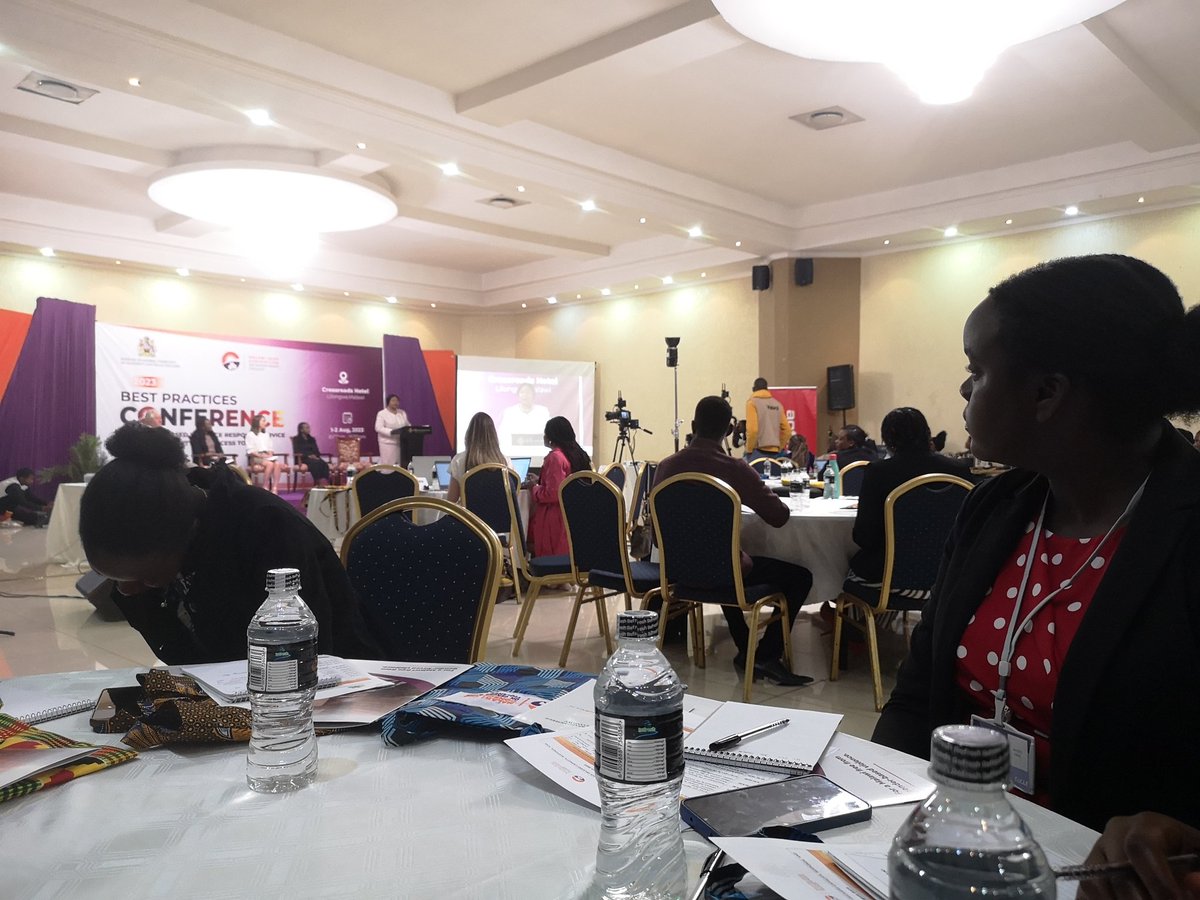 AliceChiwaya1's tweet photo. 2023 Best practices conference on gender based violence service delivery capacity, response and access organised by MICGBV @giftklima @Concern @trocaire @actionaidmalawi https://t.co/5SrfSc39G0