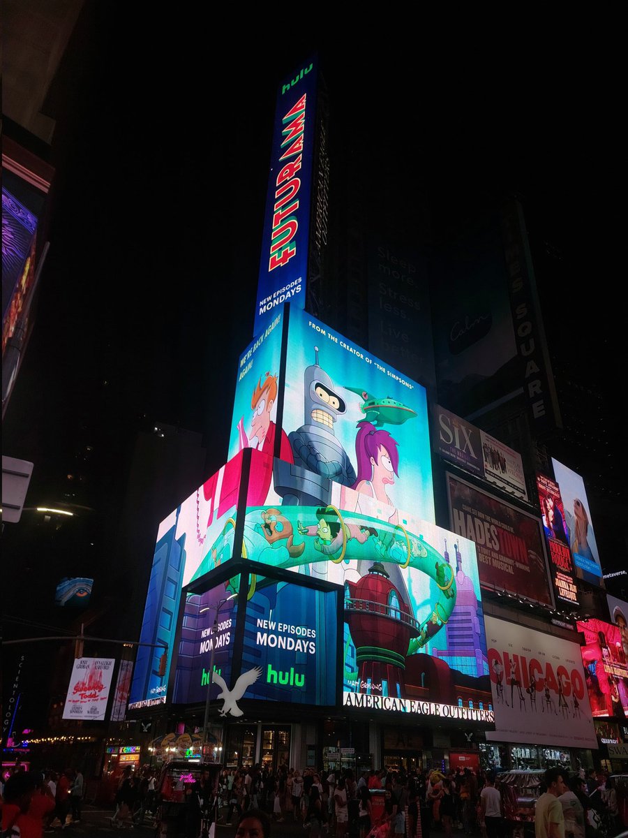 Call_me_Bender's tweet photo. #Futurama ads on the time square in NY. Looks stunning though and #BenderToken team is happy to see that! Go go $BEND!! You can join our presale here https://t.co/NQcntoEAxG https://t.co/XYC6Cm1n2z