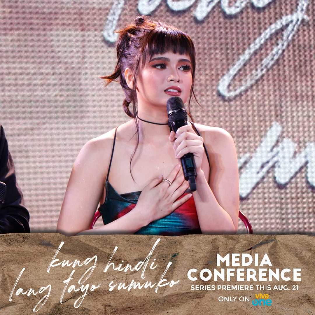 TeamRiRhen's tweet photo. KUNG HINDI LANG TAYO SUMUKO Media Conference. Absolutely gorgeous @realrhen. Series premiere this August 21 on Viva One. 

📸 @VivaOnePH, @VivaArtists_

#RhenEscaño #KungHindiLangTayoSumuko #VivaArtist #VivaOne https://t.co/hNalmXYpY1
