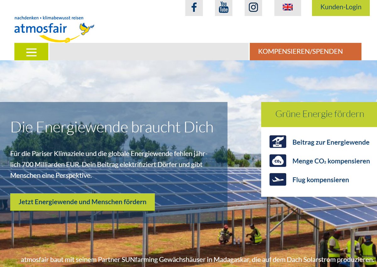Climate_Inform's tweet photo. Bei #Atmosfair kann man auch einen wirtschaftlichen Beitrag zur Energiewende leisten.
Da durchaus genug Geld da wäre - wenn auch nicht bei allen natürlich, aber bei den Wohlhabenden und Reichen halt doch - kann man ja auch mal so was machen. (Geschenk?)
https://t.co/KVG3ZjGXKQ
