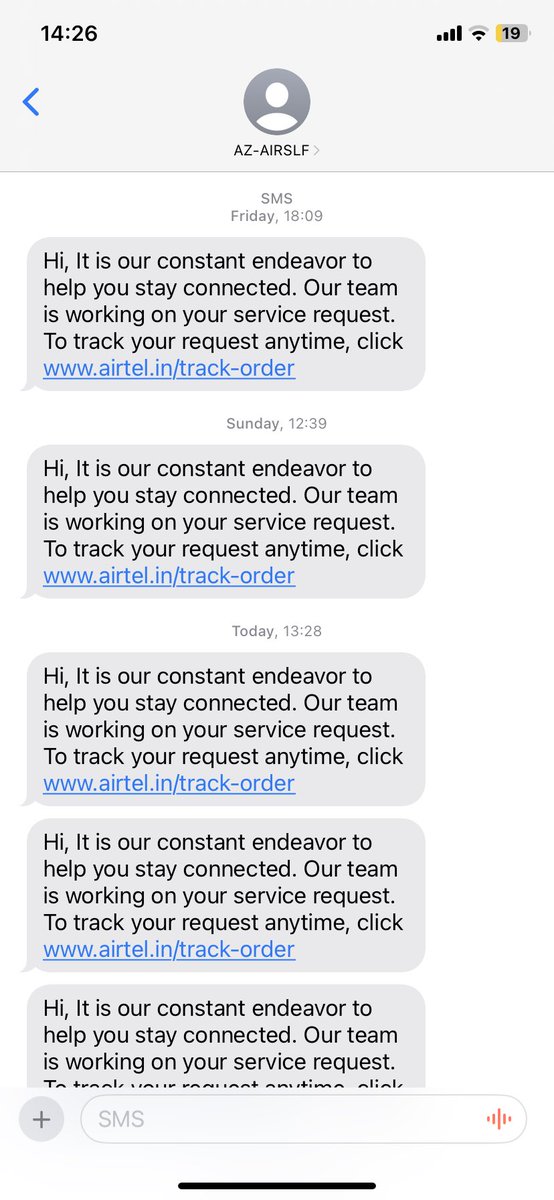 harshit_30's tweet photo. @dreamkid85 @airtelindia @airtelindia they don't have the decency for sure. check out this, been calling their customer care since Thursday and they are still not able to resolve the issue. https://t.co/SXkcIVWoN1