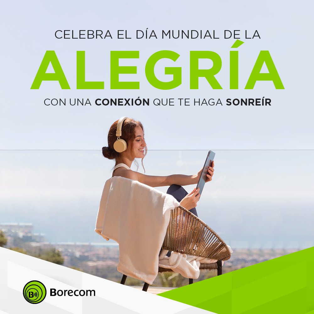 🌈📲 Celebra el Día Mundial de la Alegría con una conexión que te haga sonreír.

¡Hoy y siempre, elige una conexión llena de alegría! 🎉🌞

➡️ borecom.com