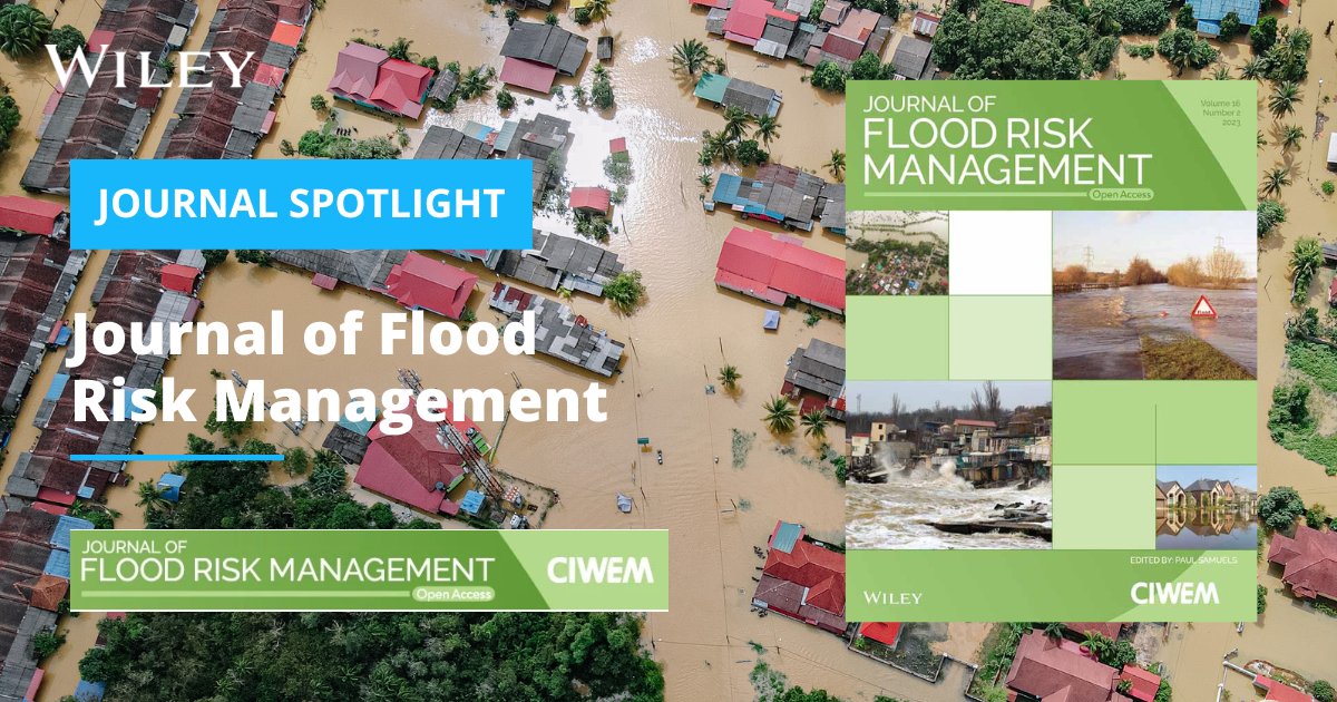 Introducing August's #JournalSpotlight - @JFloodRiskMgmt! 💡 The Journal of Flood Risk Management provides: ✅ Research on #flood risk management ✅ Lessons from practice ✅ The application of research and innovation in practice 🔗: ow.ly/vg5Z50PoYKP @CIWEM