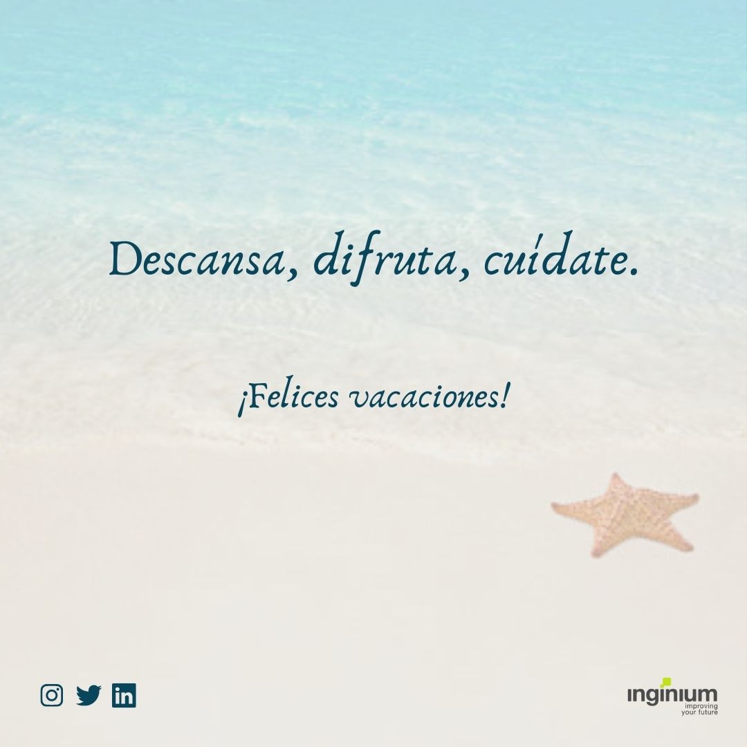 La primera mitad del año ha sido intensa para tod@s.  Nos tomamos un #descanso para recargar pilas y volver al más alto nivel para seguir aportando #valor a nuestra comunidad. Os deseamos que descanséis cuerpo y desconectéis mente... 

¡Nos vemos pronto!✨

#rrhh #management
