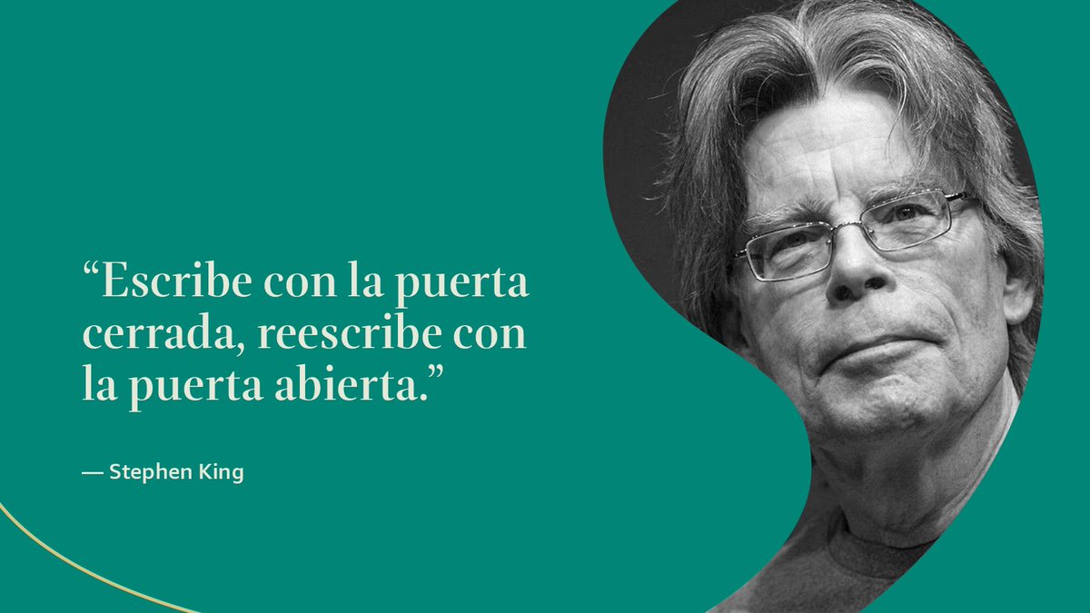 YoconKindle's tweet image. ¿Qué nos enseña este #ConsejoAutor que nos dejó el escritor Stephen King?

👉En el primer borrador, céntrate en tu visión creativa sin preocuparte por el juicio externo. En el proceso de revisión, abre tu trabajo a las opiniones y de otros para mejorarlo.

¡❤️ si lo compartes!