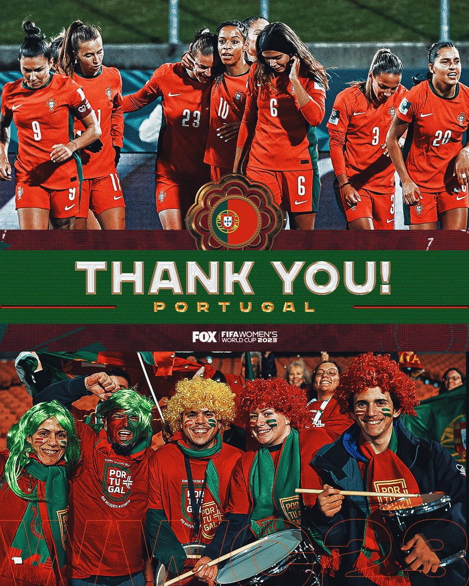 In its first-ever FIFA Women's World Cup, Portugal did its country proud 🇵🇹

Until next time, Portugal 👏