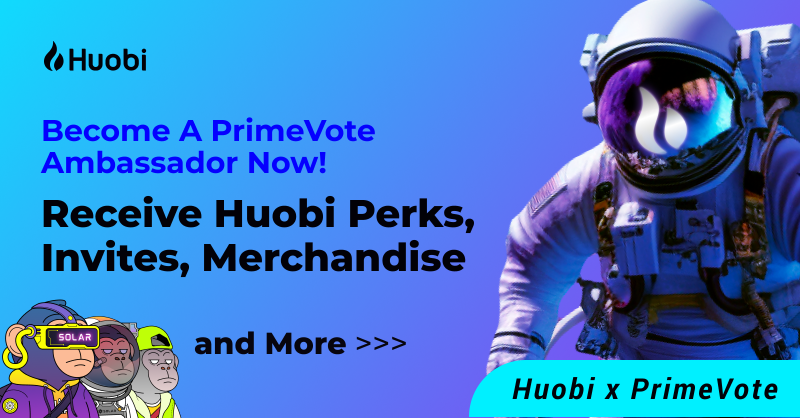 HTX_Global's tweet photo. 🔥 #Huobi #PrimeVote
 Ambassadors Wanted!

Partake in PrimeVote events &amp; share your knowledge with the community!

Benefits:
✅ 40% Lifetime Spot Commission
✅ 50% Futures Commission
✅ Collaborative Opportunities
...and much more!

Apply Here 👇