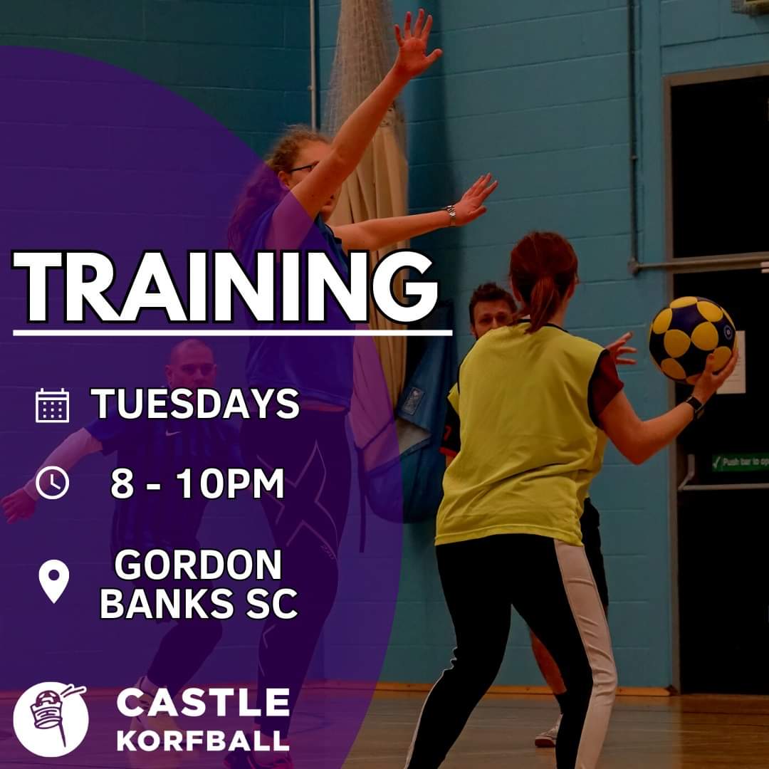💜 Training is on tonight!
🗓 Tuesdays
🕗8-10pm
📍 Gordon Banks Sports Centre

<a href="/BBCRadioStoke/">BBC Stoke & Staffordshire</a> <a href="/WhatsOnStaffs/">Staffordshire What's On</a> #korfball #newcastleunderlyme #sports