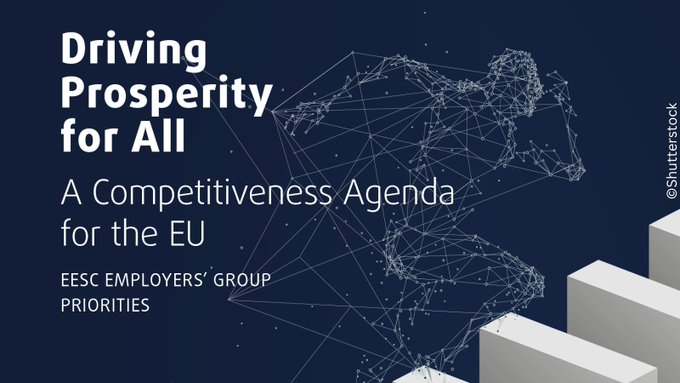 employers_EESC's tweet photo. Did you already read our EESC Employers' Group priorities?
🇪🇺Driving prosperity for all🇪🇺
A #CompetitivenessAgenda for the EU
▶️https://t.co/NTyMcUZJGS
#FocusOnTheEssentials #trade #rawmaterials #skills #taxation #competitivenesscheck #SMEs #energy https://t.co/giff8N8Ehf